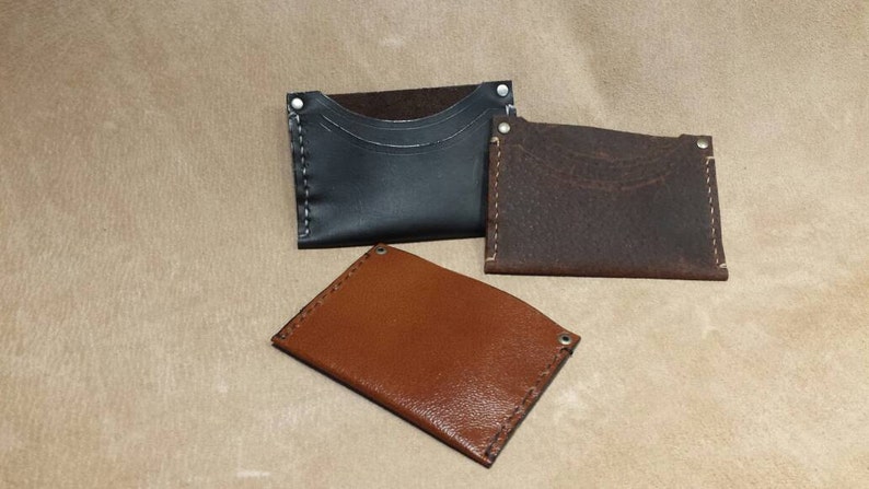 handmade card case or minimalist wallet etsy