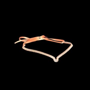 Rose Gold Circlet Delicate Tiara Rhinestone Fancy Elf Crown Wedding headband