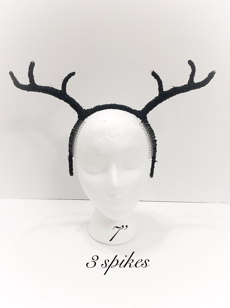 Madetoorder Black Antler Headband Faux Antler Headdress Etsy