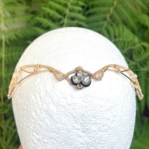 Gold Elf Circlet Renaissance Headpiece Princess Tiara Simple Crown