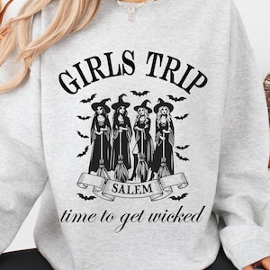 Salem Girls Trip Sweatshirt, Halloween Sweatshirt, Girls Trip Matching Shirts, Salem Sweatshirt - GTSALEM