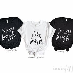 nashville bachelorette party shirts group nash bash shirts my last bash shirts matching bachelorette party shirts NBASH-UT