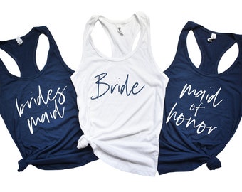 bridesmaid tank tops cheap