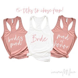 bachelorette party tank tops dusty rose getting bachelorette tank tops bridesmaid shirts bridesmaid proposal bachelorette party TITLE-RB