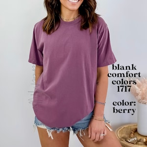 Comfort Colors Blank Shirts for Women and Men Trendy Blank T-Shirts Comfort Colors Blank Shirts Unisex T-Shirts Wholesale CC1717BLANK
