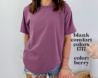 Comfort Colors Blank Shirts for Women and Men Trendy Blank T-Shirts Comfort Colors Blank Shirts Unisex T-Shirts Wholesale CC1717BLANK