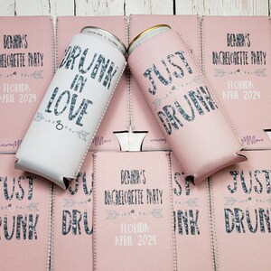 drunk in love can coolers / drunk in love bachelorette party can cooler / bachelorette party favors / fun wedding favors... JD-S