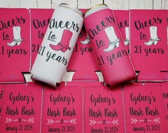 Cowboy Boot Can Cooler: Nash Bash Birthday Party Favors... NASHBD