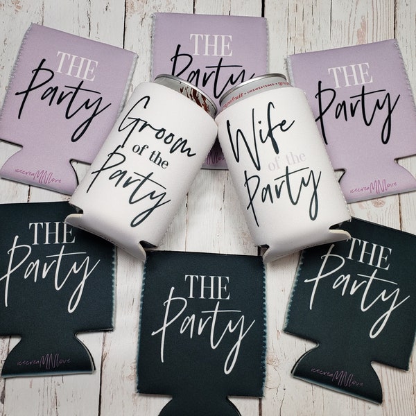 the party STOCK , wife of the party bachelorette party neoprene can coolers / bachelorette party favors / not sold in sets... WOPS-STOCK