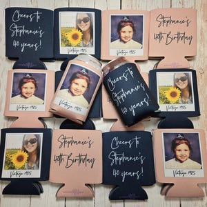 Glacière anniversaire personnalisée. millésime 1986 Photo et texte | Pochette cadeau personnalisée pour... image 12
