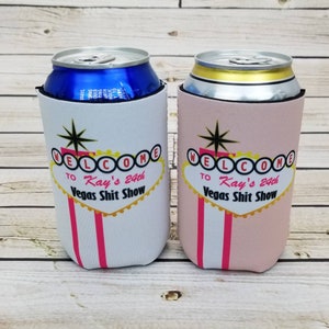 Vegas birthday or bachelorette can coolers / bachelorette party can coolers / bride tribe / bachelorette party favors... VEGAS-MX