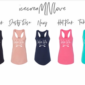 bachelorette party shirts lake wife tank top bachelorette party tank tops lake life tank tops nautical bachelorette tank tops LKLFE-RB image 7