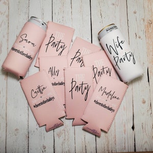 wife of the party and the party bachelorette party can coolers, bachelorette party favors not sold in sets... WOPS