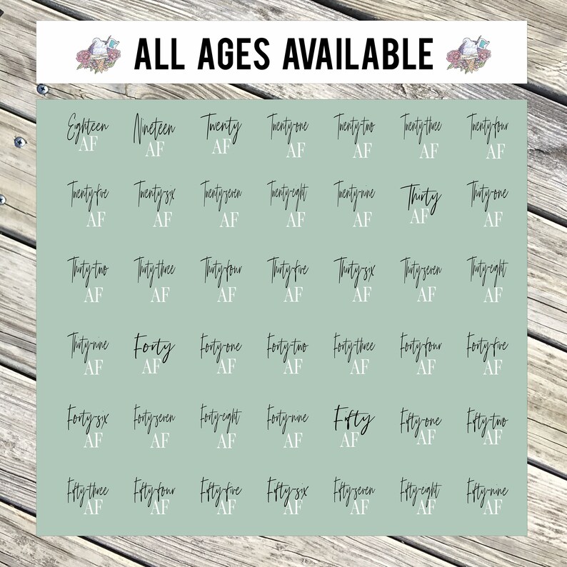 Recuerdos para fiestas de cumpleaños número cuarenta AF. Recuerdos para el 40 cumpleaños... 40AF-STOCK imagen 7