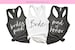getting ready tank tops, bridesmaid shirts, dark grey bridesmaid proposal, bachelorette party favors, bachelorette party racerback TITLE-RB 