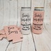 bride and boujee and bach and boozy party can coolers. Personalized with custom bachelorette party info. Bachelorette favors... BABBAB 