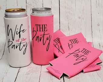 CLEARANCE! the party ST0CK , wife of the party bachelorette party can coolers / 0VERSTOCK / not sold in sets... WOPS-SP