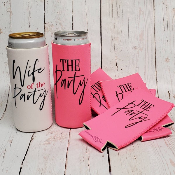 CLEARANCE! the party ST0CK , wife of the party bachelorette party can coolers / 0VERSTOCK / not sold in sets... WOPS-SP