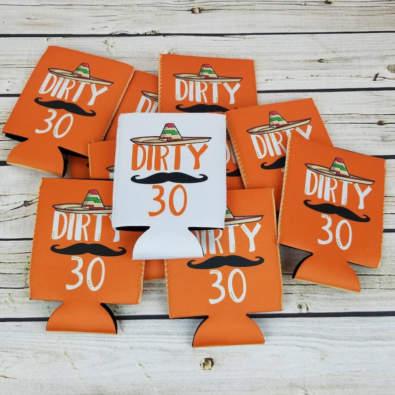 Dirty 30 Thirty Birthday Party Favors / Mexico Bachelorette Etsy