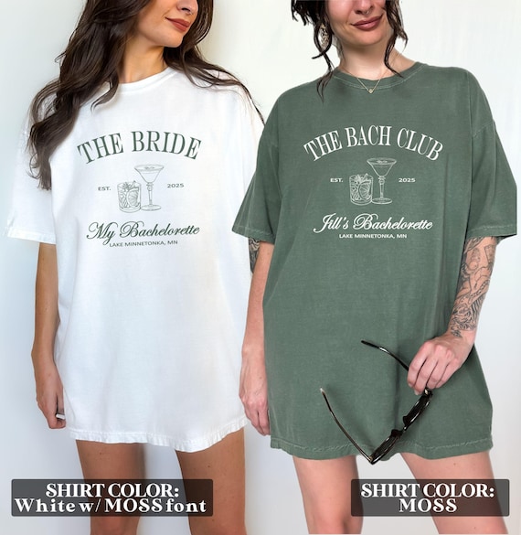 Bachelorette Party Shirts, The Bach Club Shirts, Group Bridal Party Shirts, Wedding Party Shirts - THEBACH