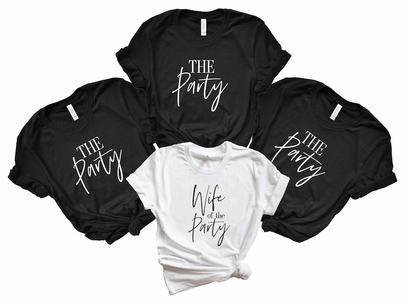 wife of the party shirts, bachelorette party t-shirts, the party shirt, bridal party shirts, matching bachelorette party shirts, THEPTY-UT 