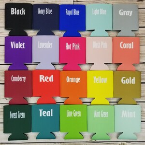 groomsmen proposal STOCK wedding party foam can coolers, wedding party gifts... GWP-STOCK image 8
