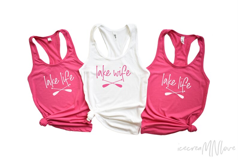 bachelorette party shirts lake wife tank top bachelorette party tank tops lake life tank tops nautical bachelorette tank tops LKLFE-RB image 8
