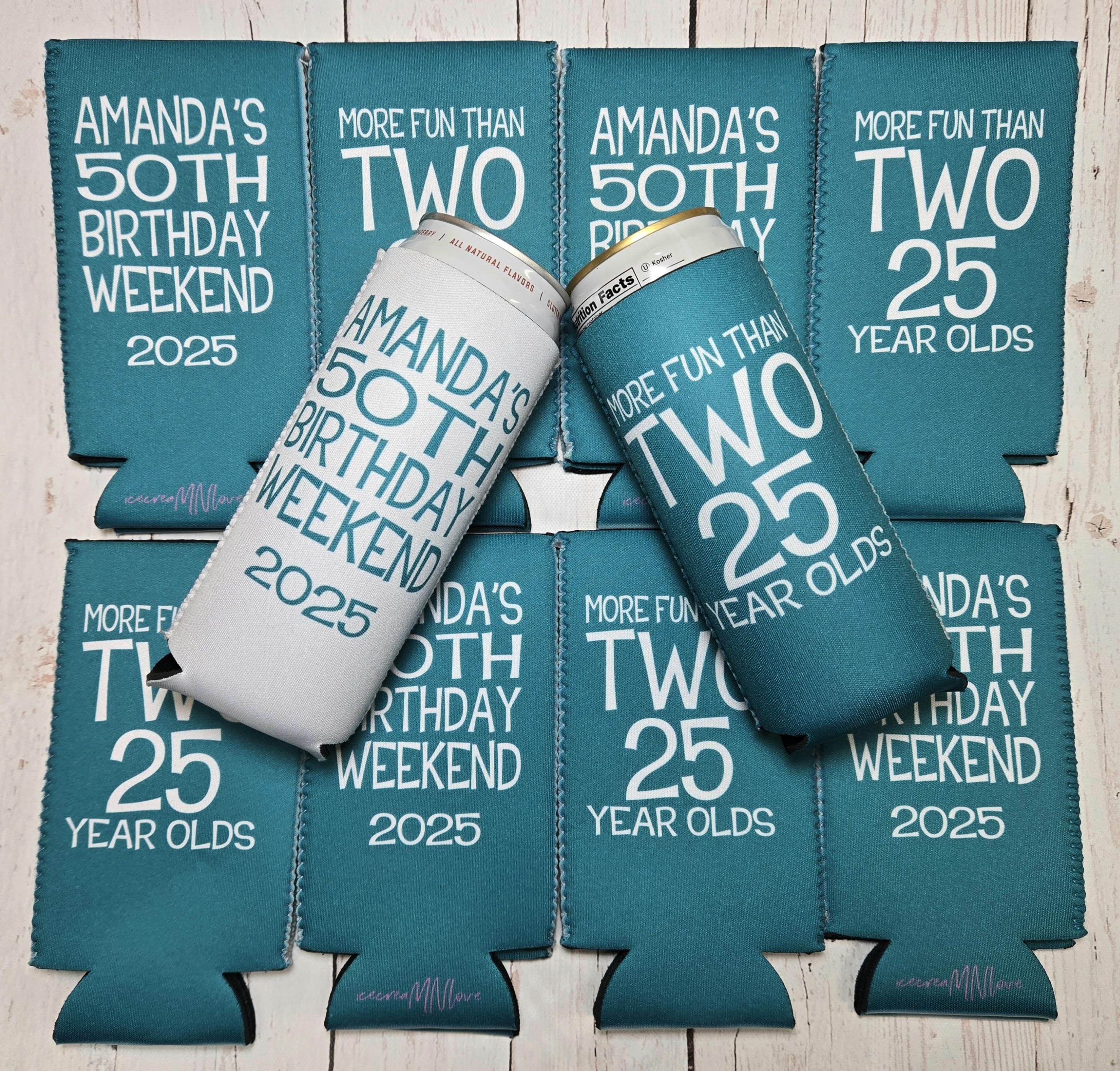 Cheers and Beers to 50 Years / 50th Birthday Favors / More Fun