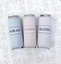 Personalized Coastal Bachelorette Party Can Coolers - Custom Birthday Party Can Coolers - Beach Party Favors - STAMES