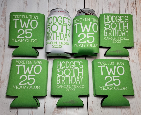 Cheers and Beers to 50 Years / 50th Birthday Favors / More Fun 