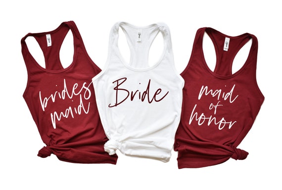 bridesmaid tank tops
