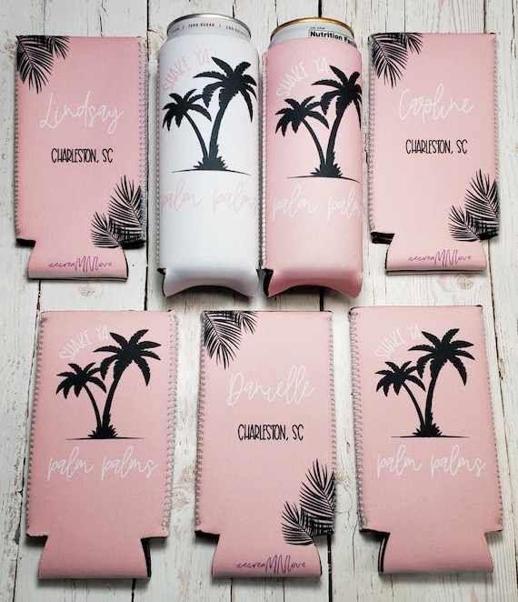 Wife Of The Party And The Party, Bachelorette Party Can Coolers, Set Of 12 Beer Can Coolies, Perfect Bachelorette Party Decorations And Bridesmaid
