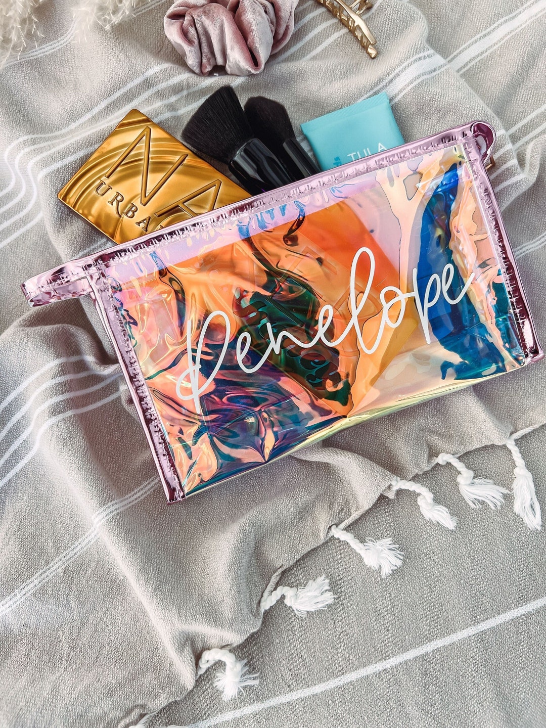 Personalized Makeup Bag, Personalized Pouch for Bridesmaids