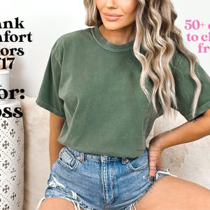 Comfort Colors Tshirt, Oversized Shirts for Women, Trendy Blank T-Shirts, Blank Comfort Colors T-Shirts Wholesale CC1717BLANK