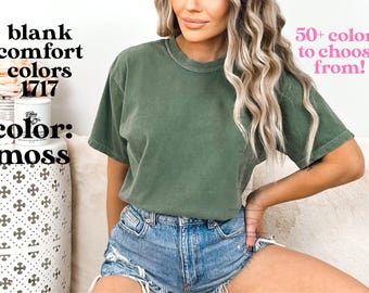Comfort Colors Tshirt, Oversized Shirts for Women, Trendy Blank T-Shirts, Blank Comfort Colors T-Shirts Wholesale CC1717BLANK