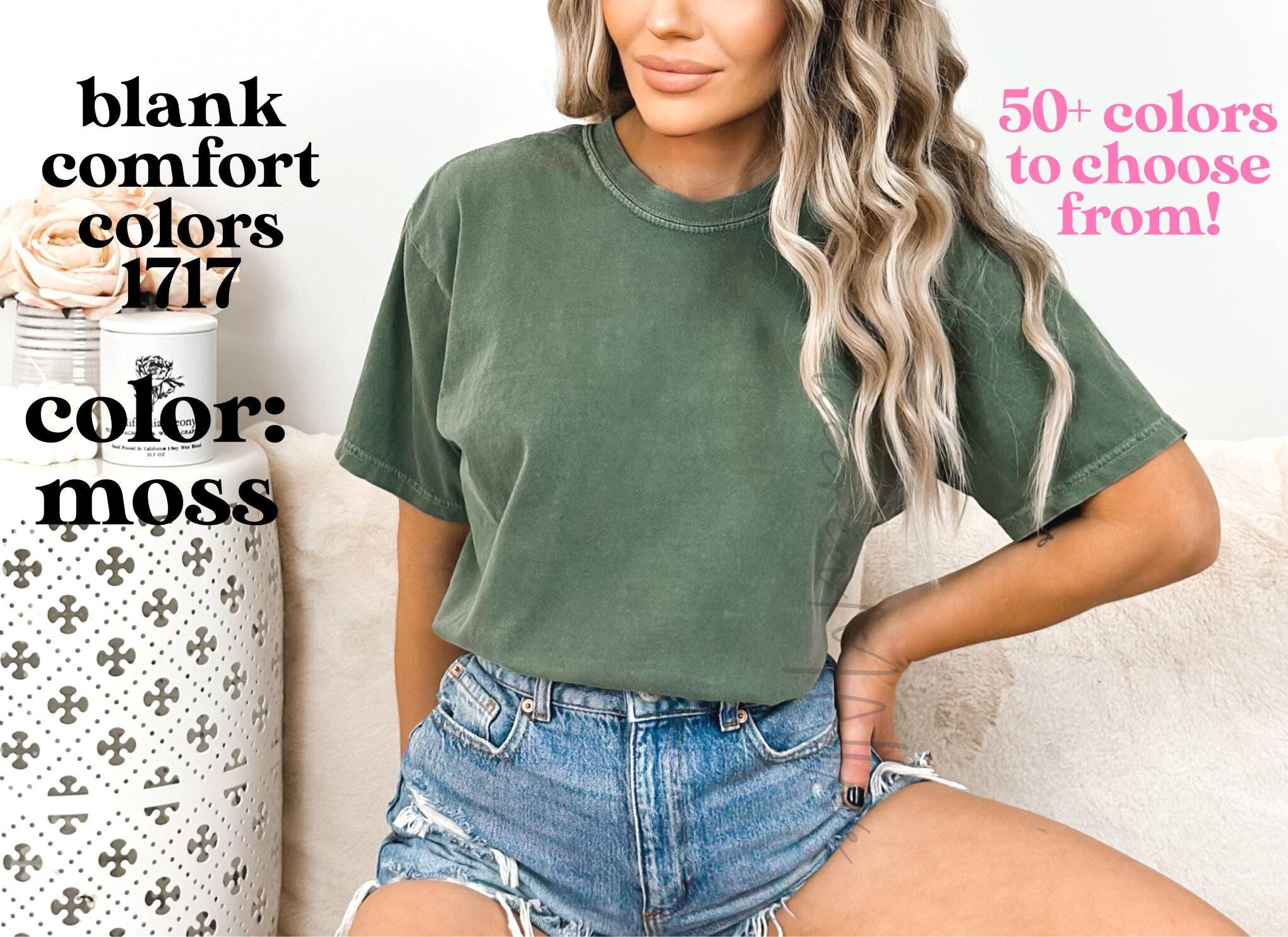 Comfort Colors Tshirt, Oversized Shirts for Women, Trendy Blank T-Shirts, Blank Comfort Colors T-Shirts Wholesale CC1717BLANK