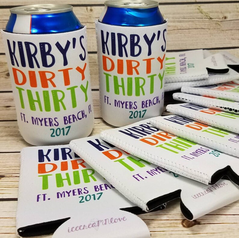 Dirty 30 Thirty Birthday Party Favors / Mexico Bachelorette Etsy