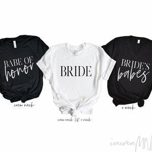 bachelorette party shirts brides babes shirt bride shirt bridesmaid gifts bridesmaid shirt bridal party shirts wedding  BBABES-UT