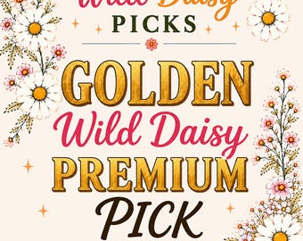Golden Wild Daisy Pick, Mystery Deluxe Item Capsule, Premium Mystery Scoop,  Luxe Mystery Item, Bags and Wallets, Home Goods, Lg Journals