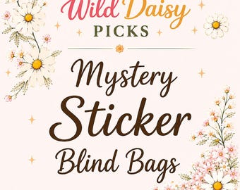 Bolsa sorpresa de pegatinas, paquete de pegatinas adorables, pegatinas bonitas, pegatinas con temática de libros, pegatinas de animales y estética, regalo para amantes de la papelería y la agenda