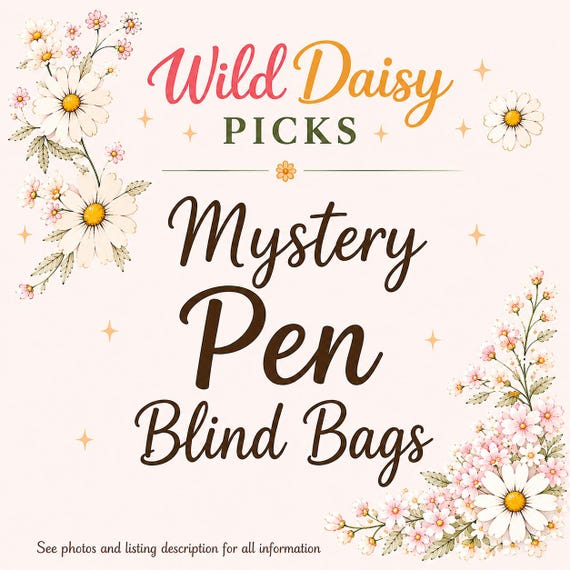 Mystery Pen Blind Bag | Cute Aesthetic Pen Bundle | Stationery Gift for Teens & Adults | Pen Lover Gift | Pen Blind Bag Mystery Picks