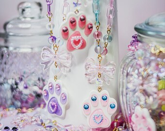 Collier Sweet Paw Kawaii / Harajuku Yumekawaii Jfashion Fairy Kei Lolita