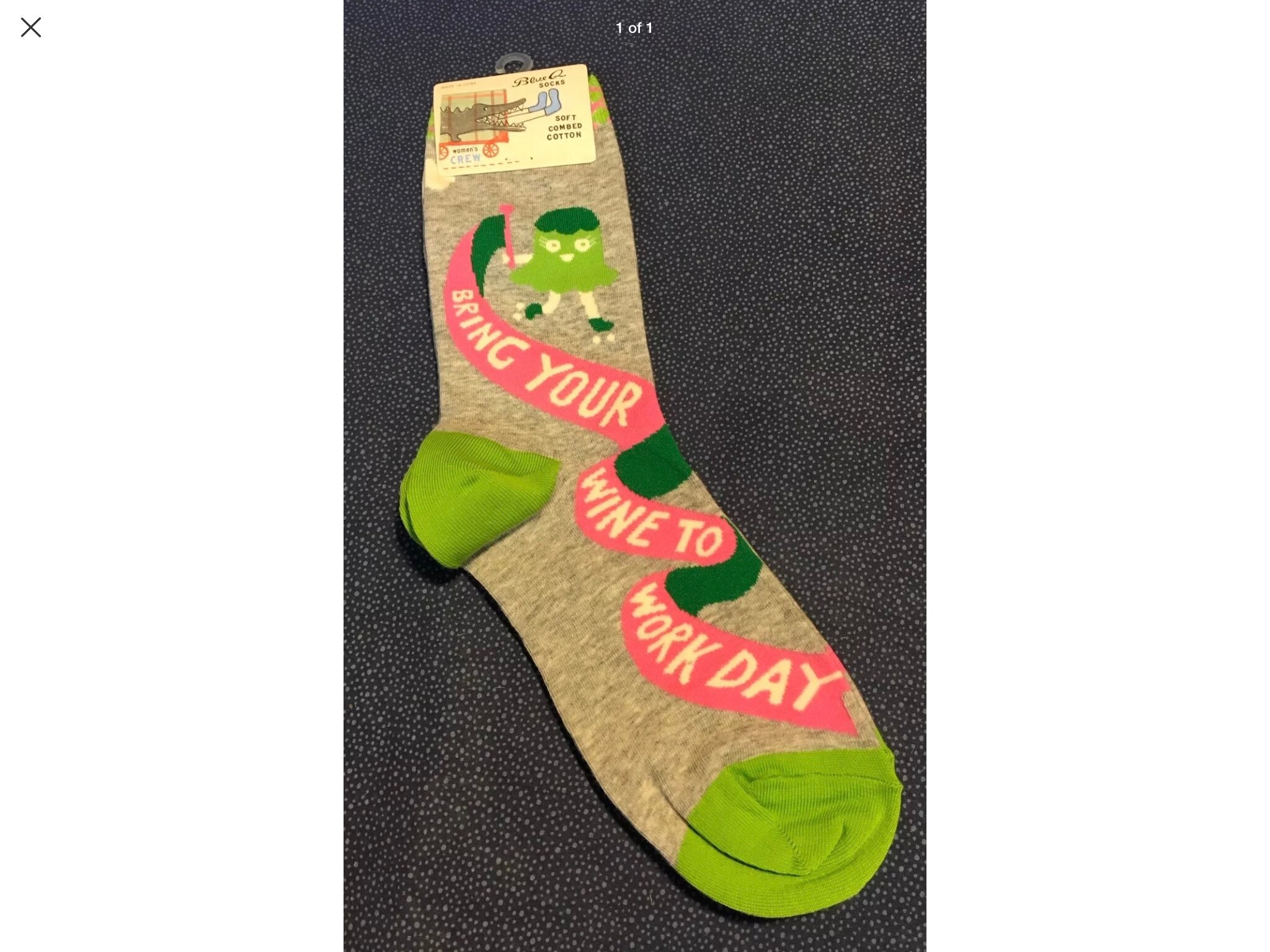 Blue Q brand Humorous Womens Socks Bring your wine to Etsy