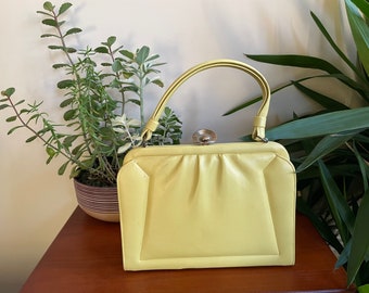 pale yellow handbag