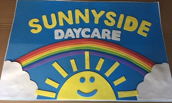 toy story sunnyside daycare sign etsy