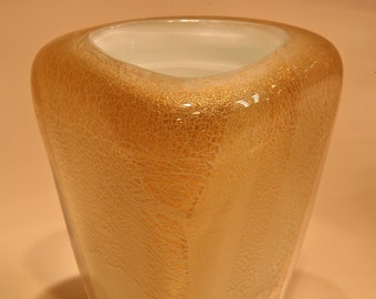 GOLD FLECKED GLASS Vessel