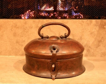 CAJA DE ESPECIAS DE COBRE victoriana antigua