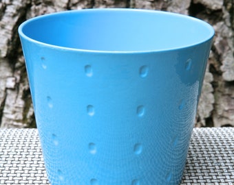 BLUE CERAMIC PLANTER