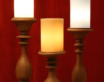 TRE LAMPADE A CANDELA