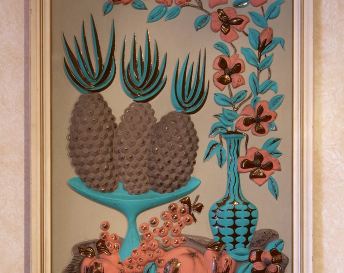 50's Formed Plastic Wall Art Etsy